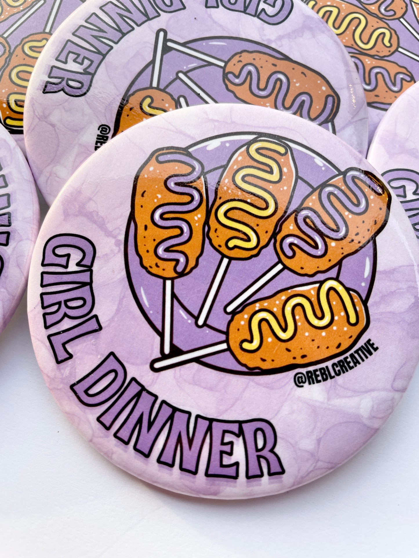 Girl Dinner - Purple & Yellow