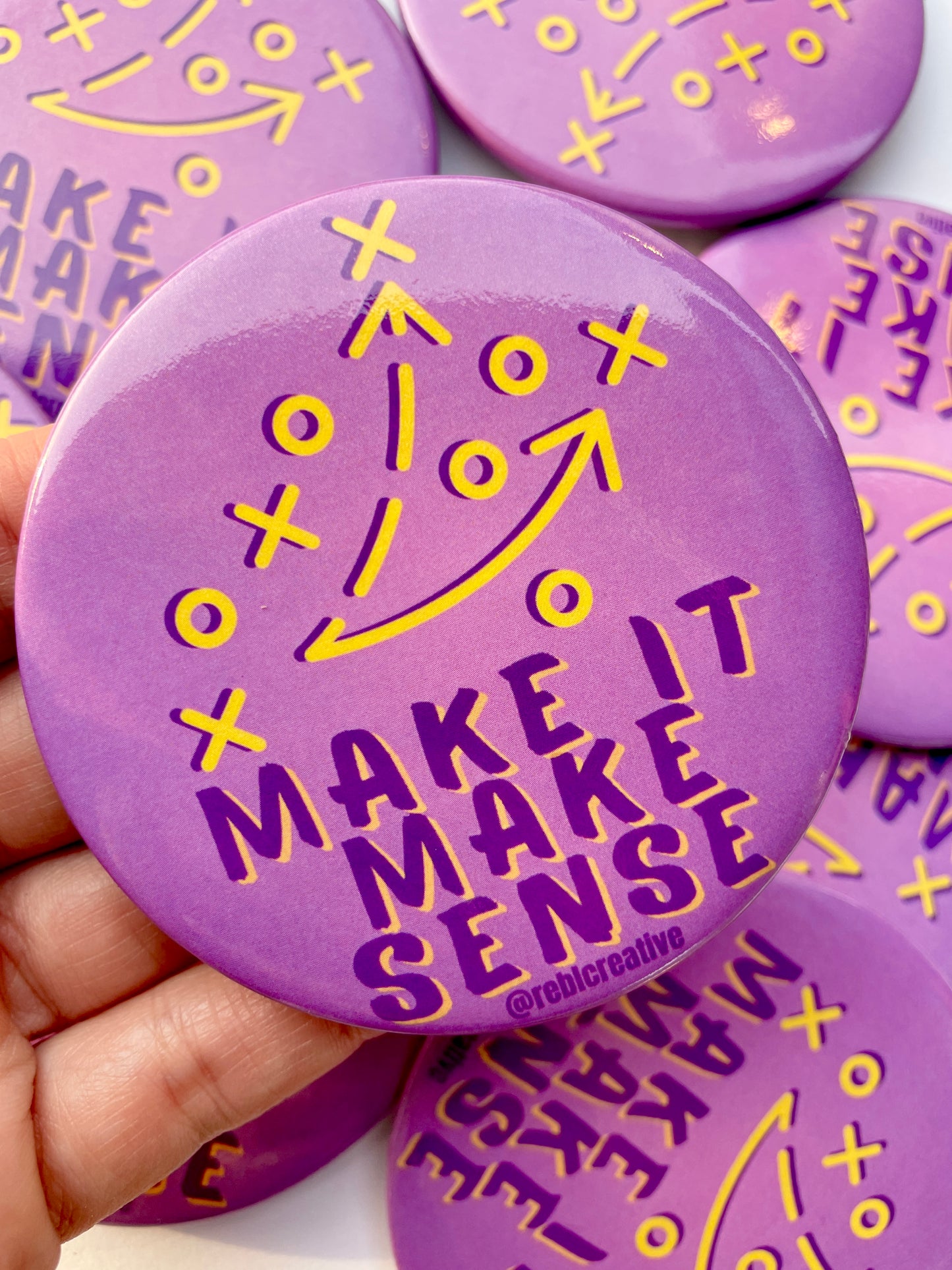 Make it Make Sense - Purple & Yellow