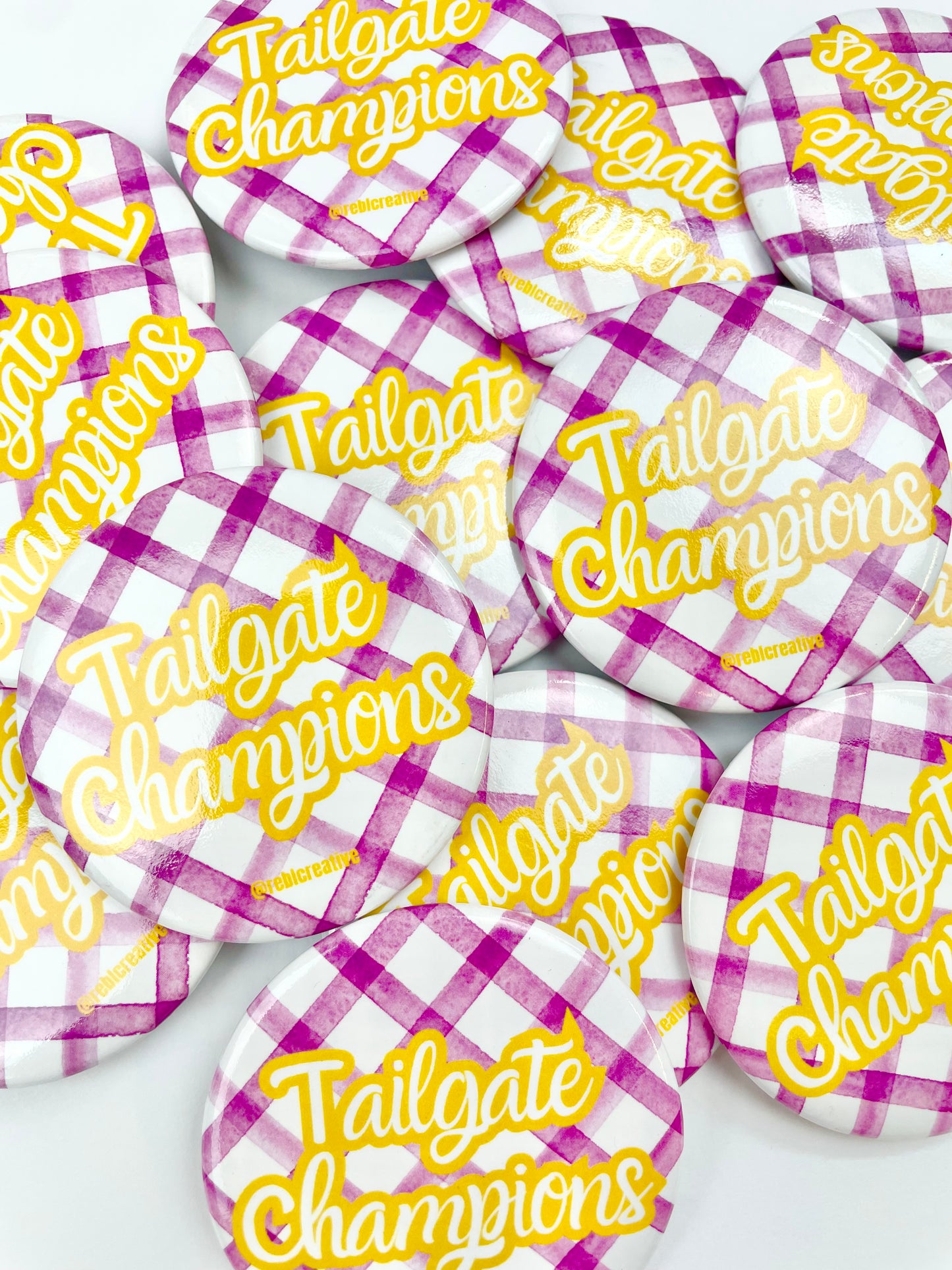Tailgate Champions Gingham - Purple and Yellow