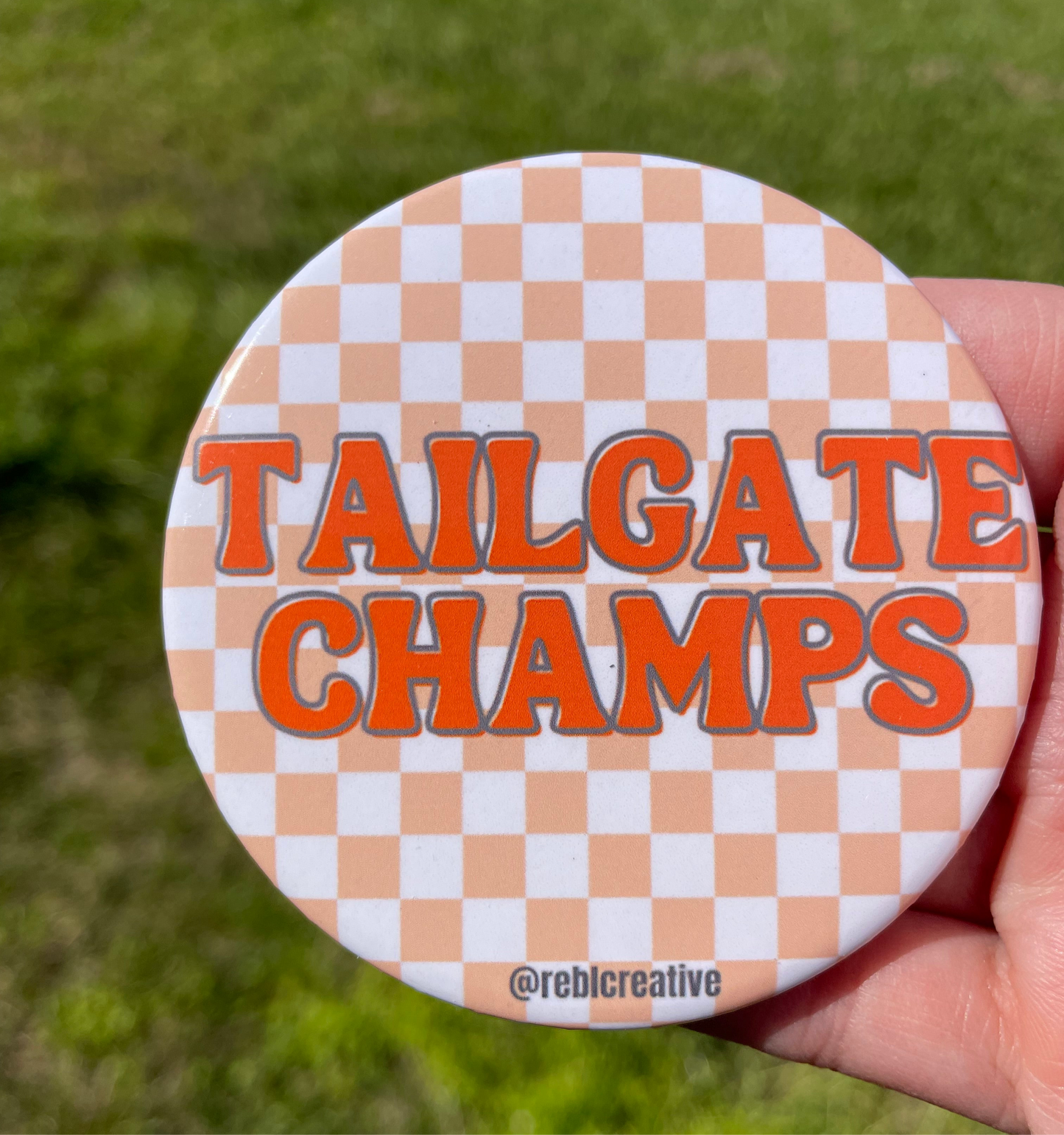 *Tailgate Champs - Orange Check