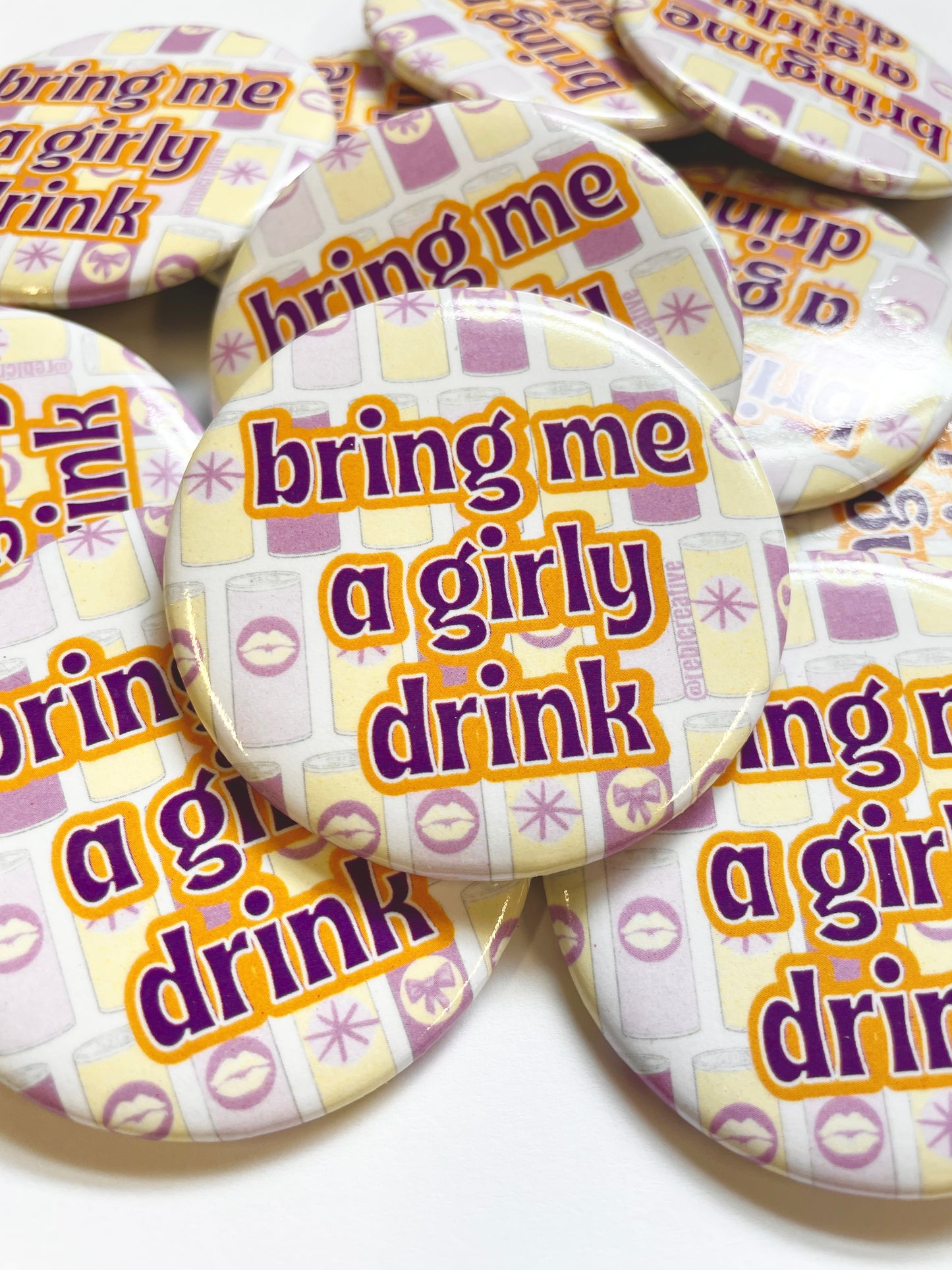 Girly Drink - Purple and Yellow