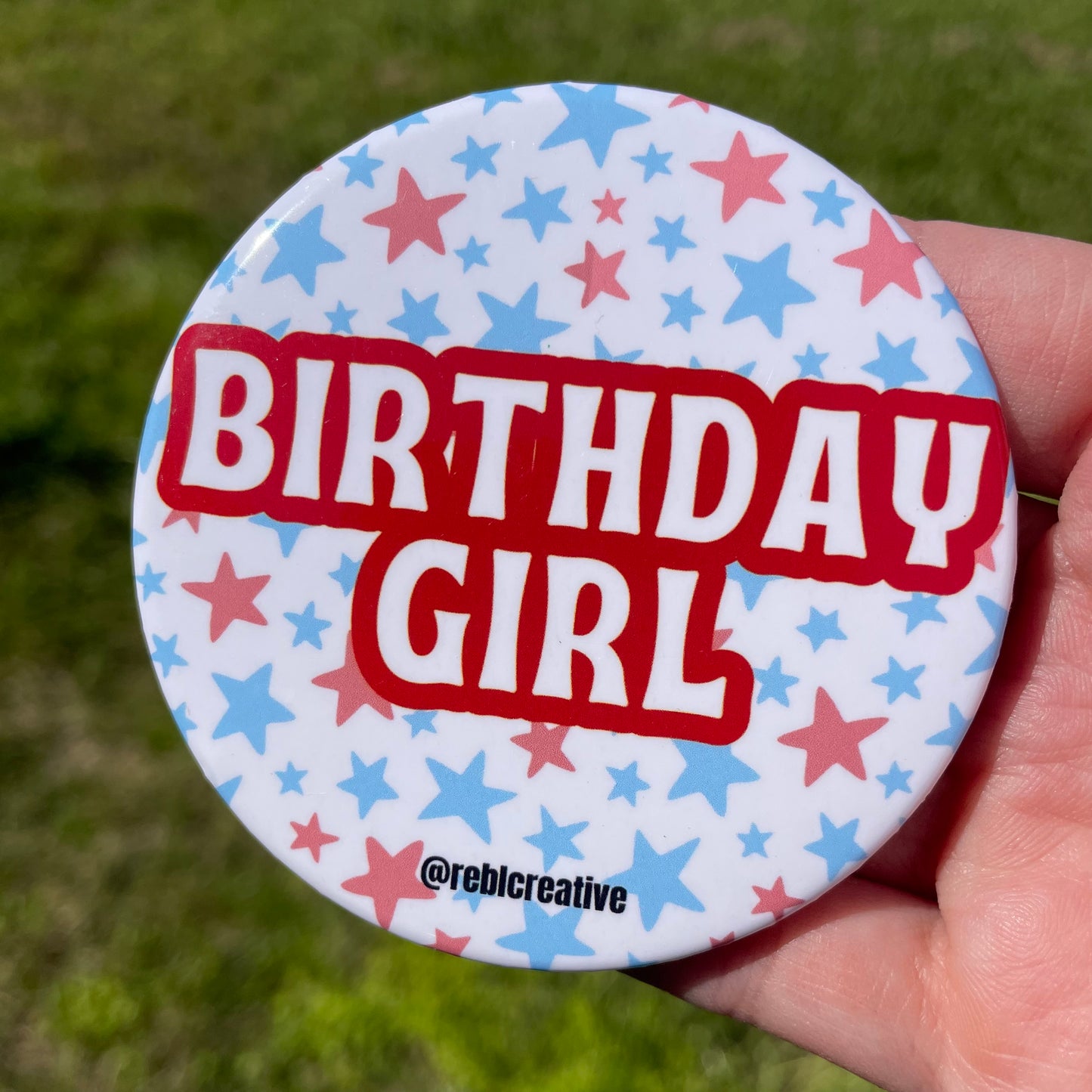 Birthday Girl - Red & Sky