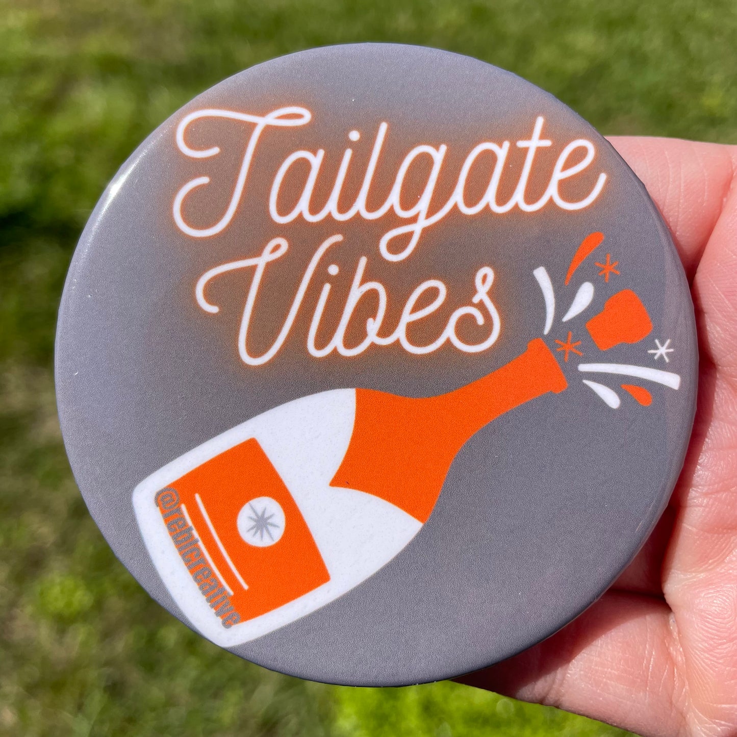 Tailgate Vibes - Grey & Orange