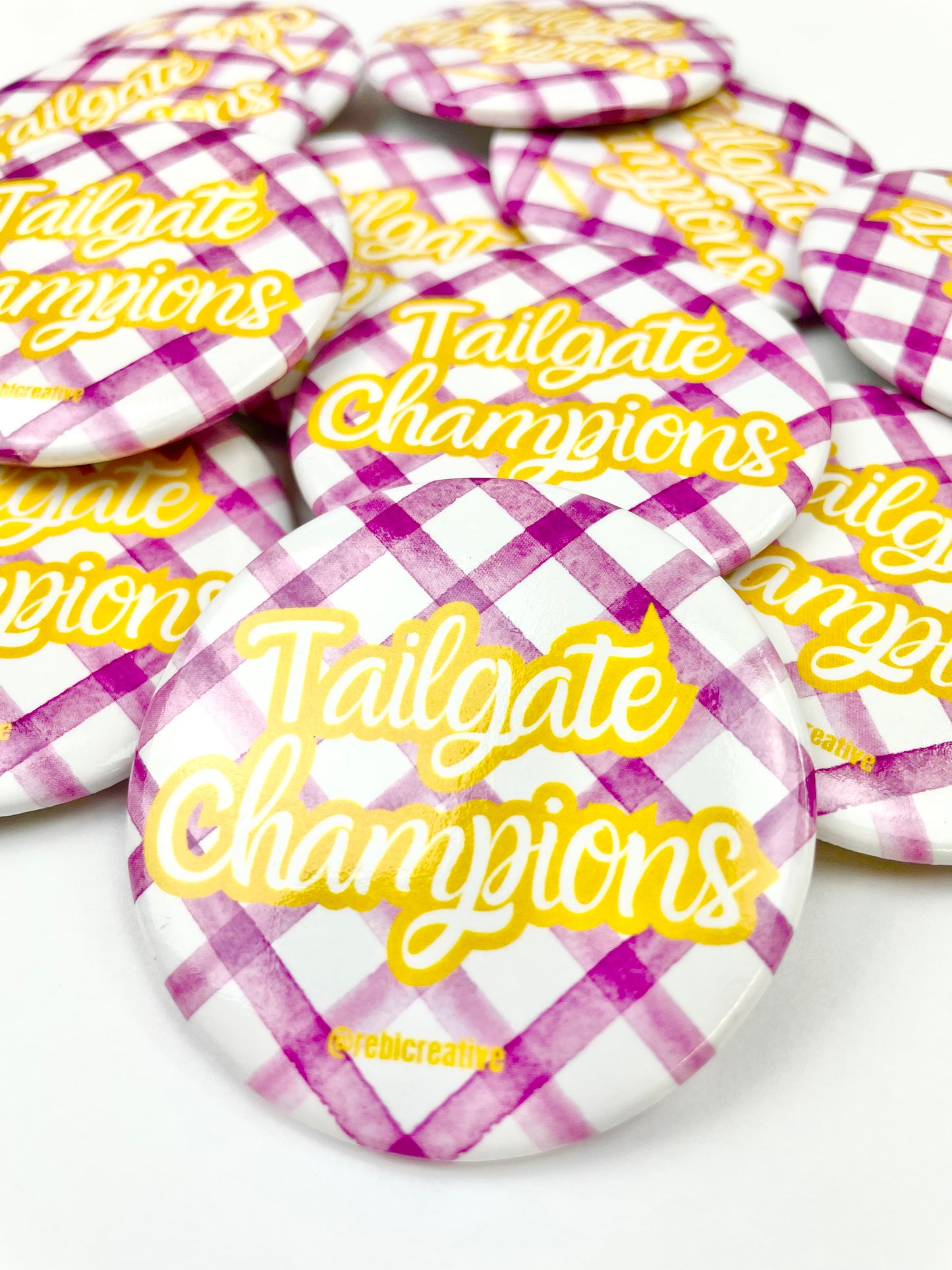Tailgate Champions Gingham - Purple and Yellow