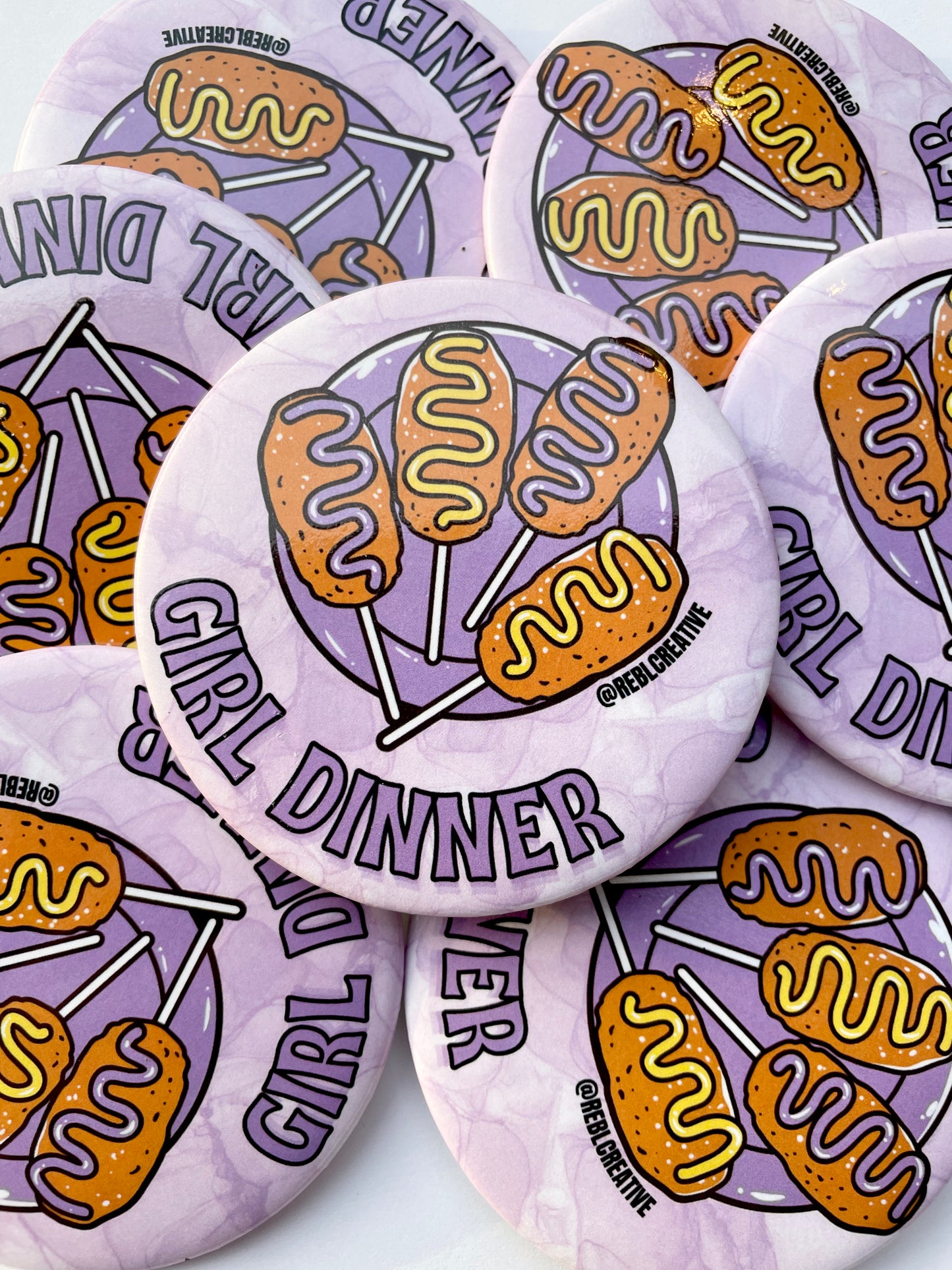 Girl Dinner - Purple & Yellow