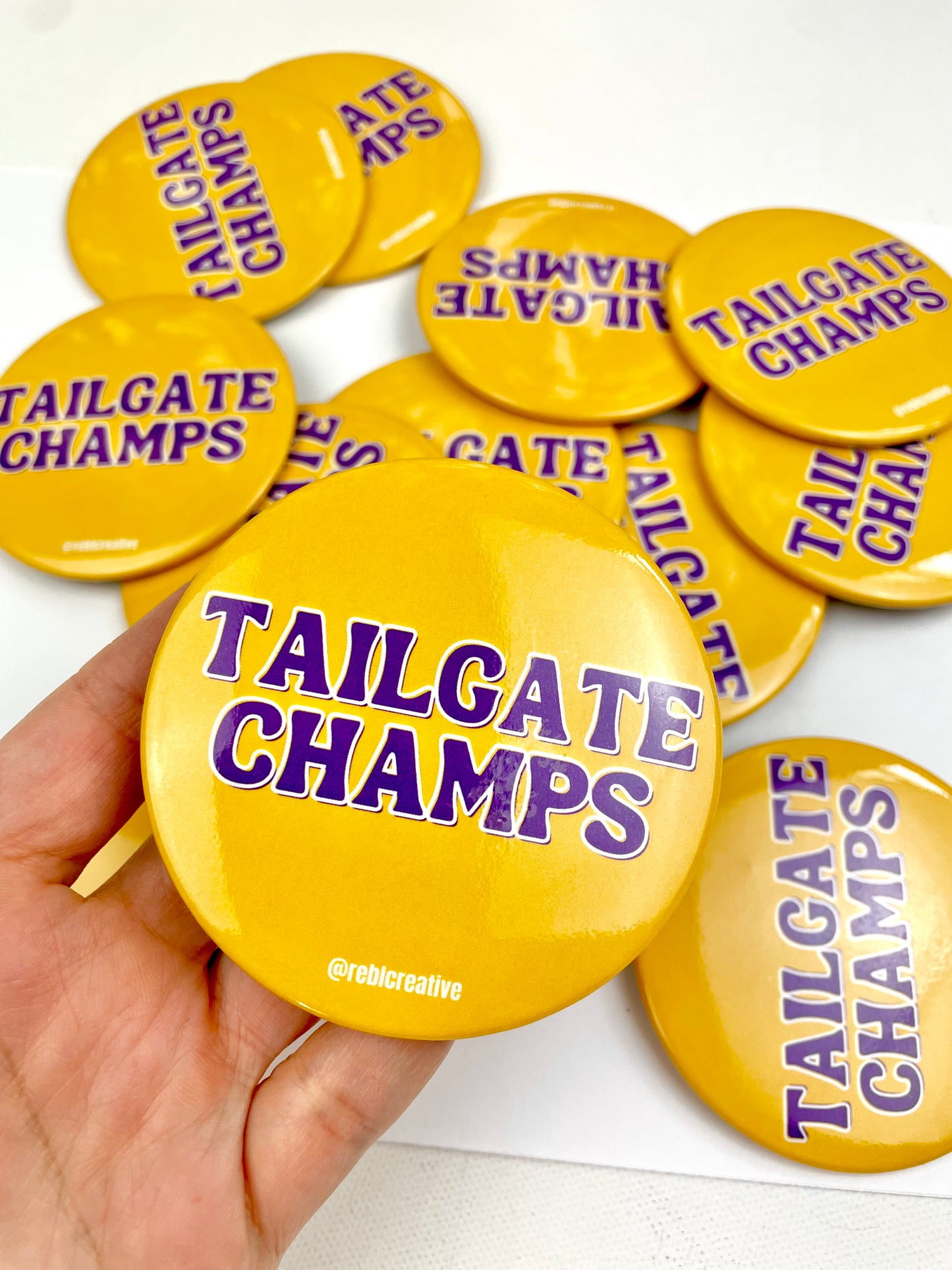 Tailgate Champs - Purple and Yellow