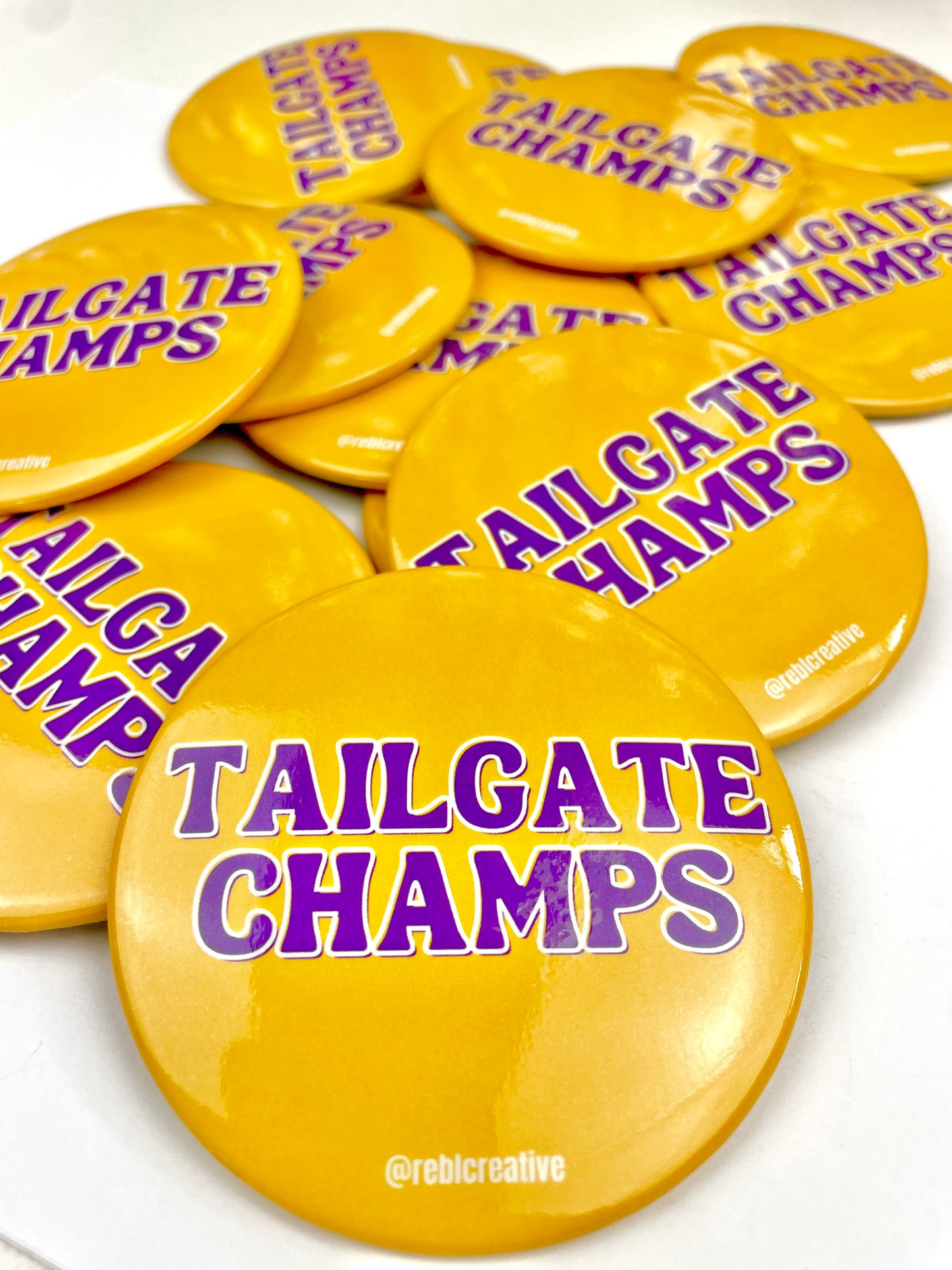 Tailgate Champs - Purple and Yellow
