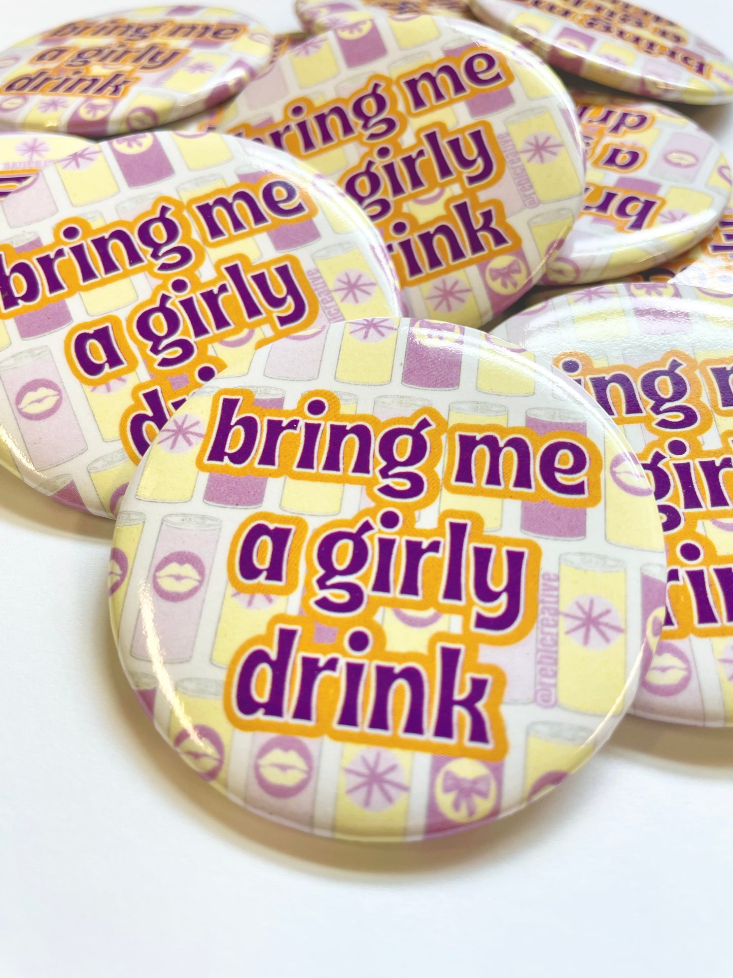 Girly Drink - Purple and Yellow