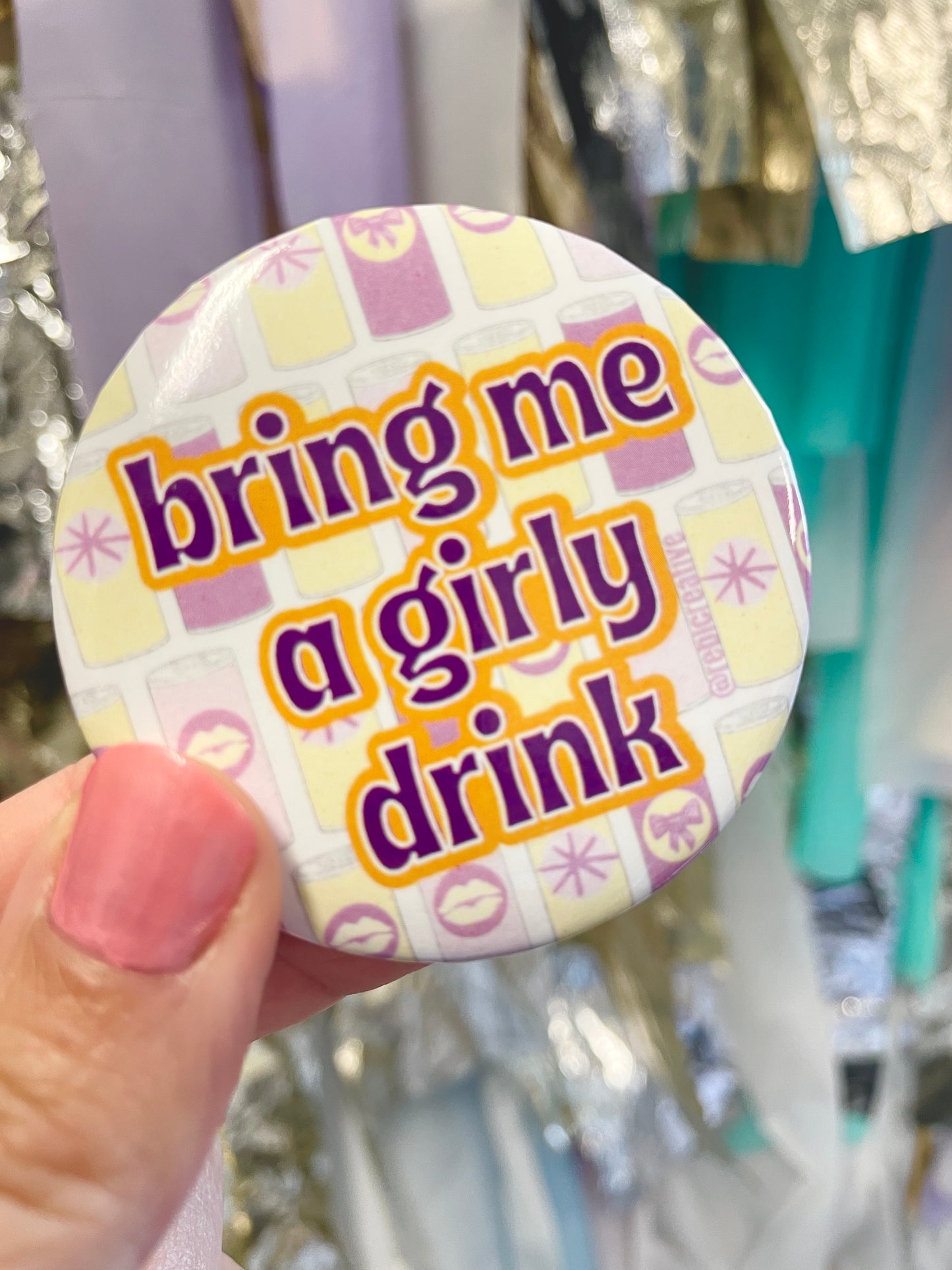 Girly Drink - Purple and Yellow
