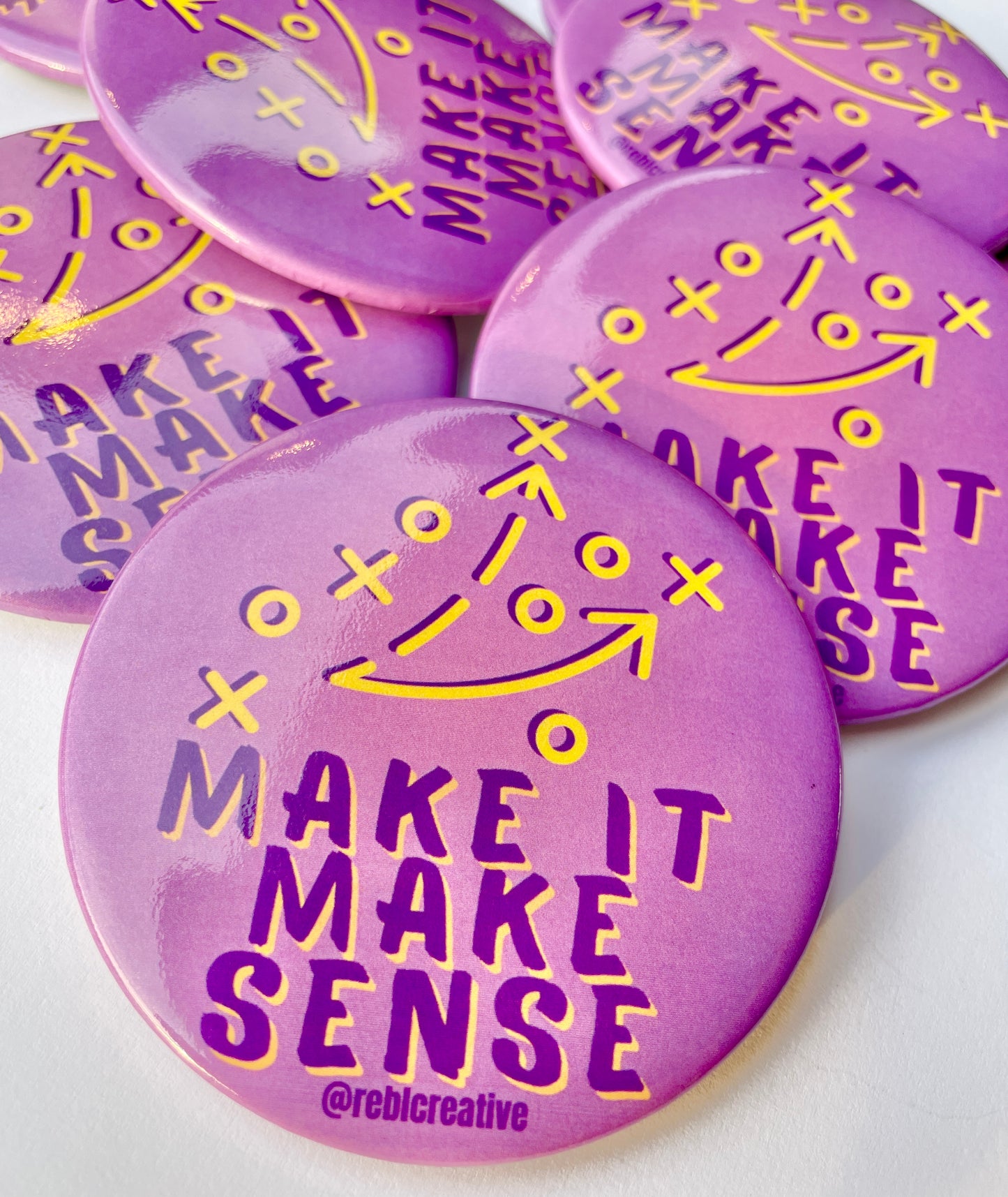 Make it Make Sense - Purple & Yellow