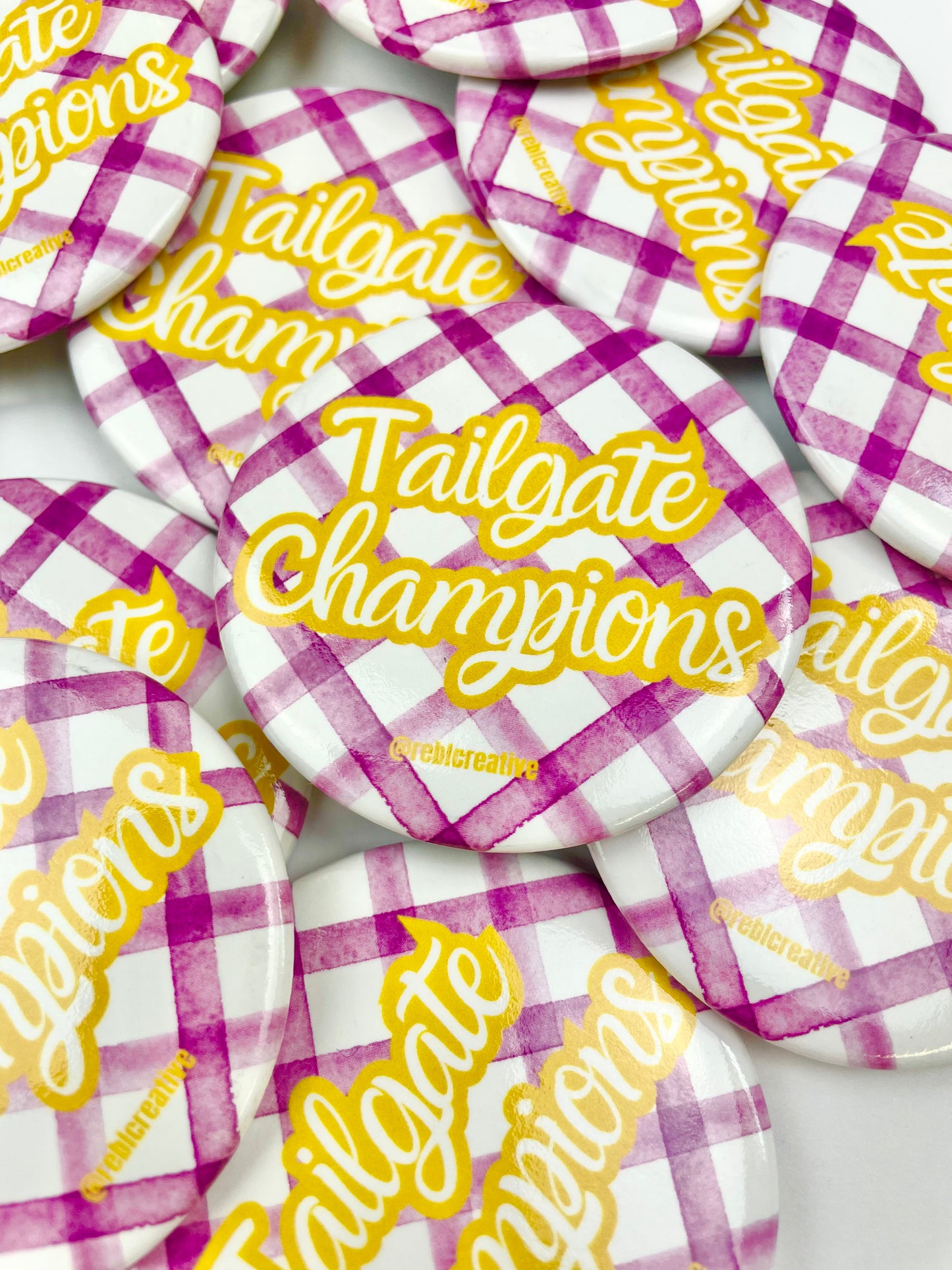 Tailgate Champions Gingham - Purple and Yellow