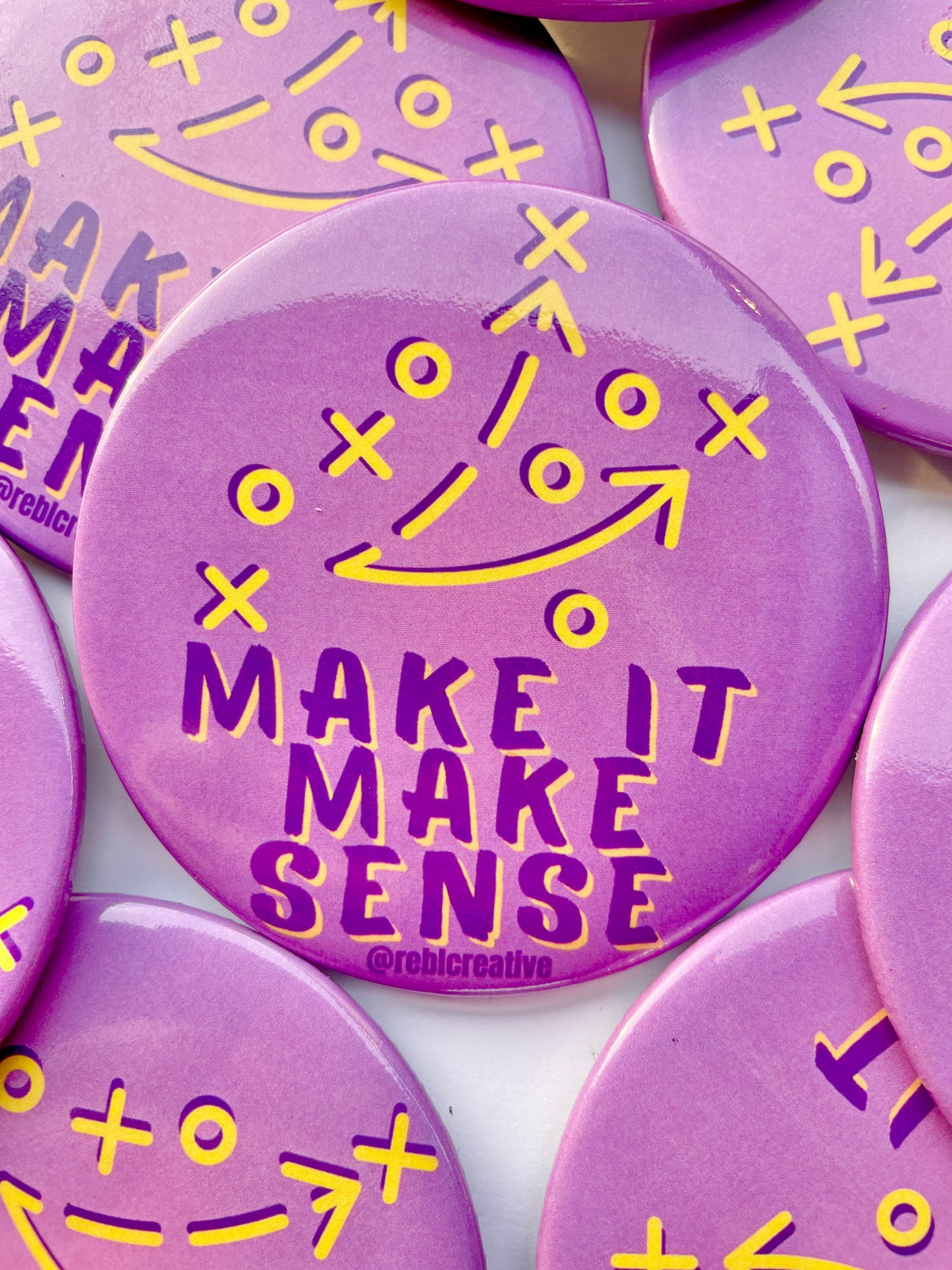 Make it Make Sense - Purple & Yellow