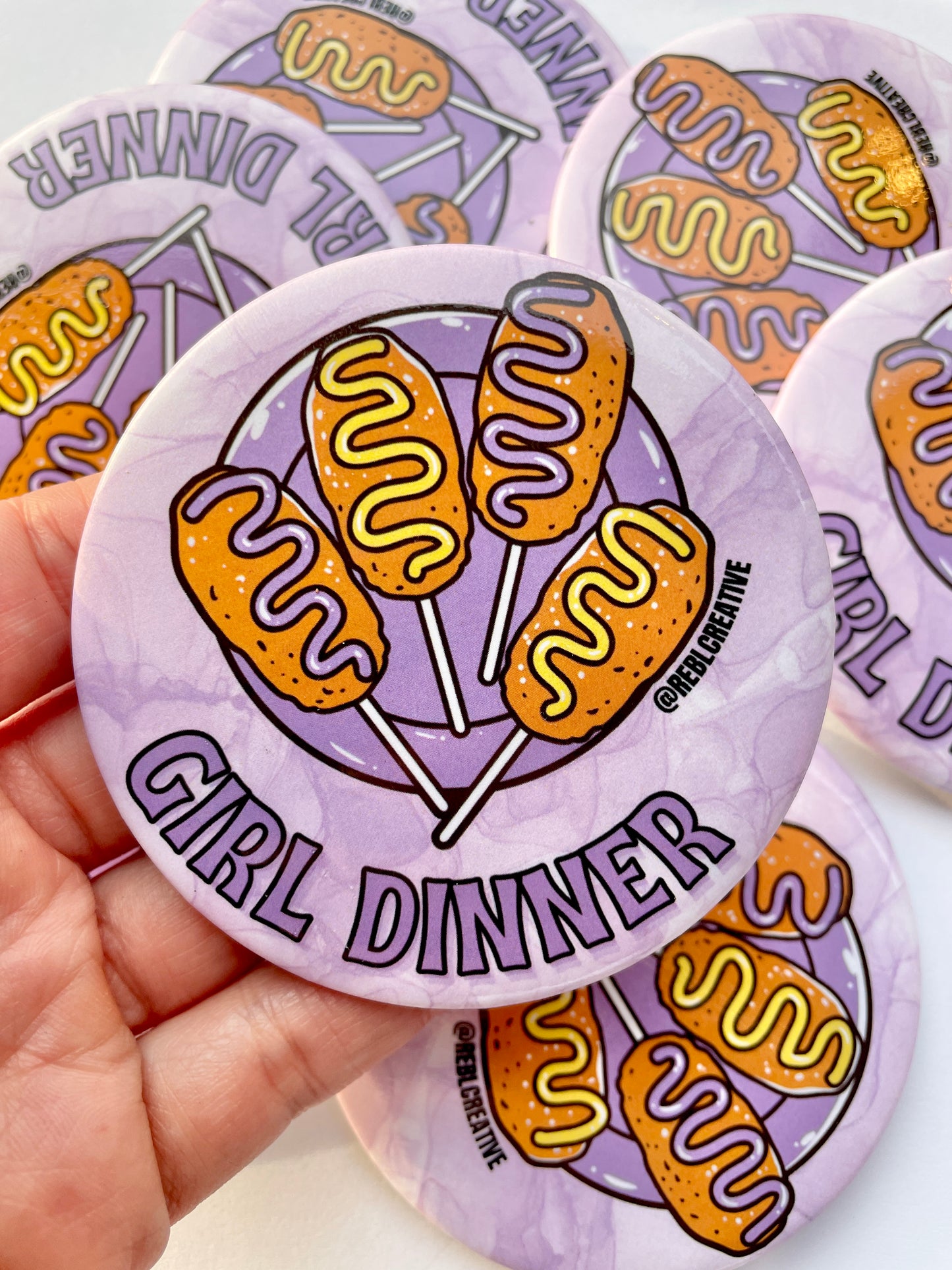 Girl Dinner - Purple & Yellow