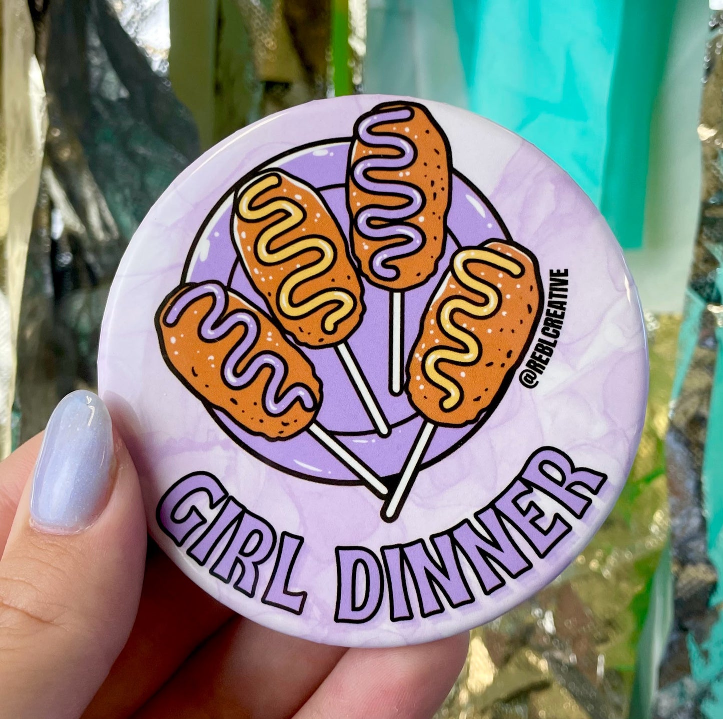 Girl Dinner - Purple & Yellow