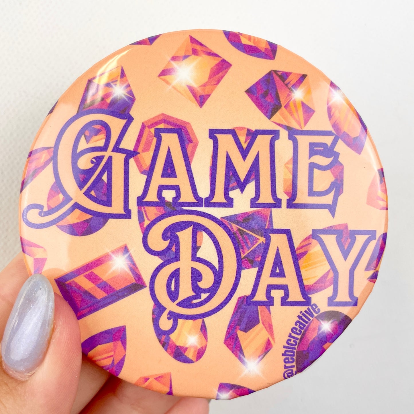 *Bejeweled Game Day - Orange & Purple