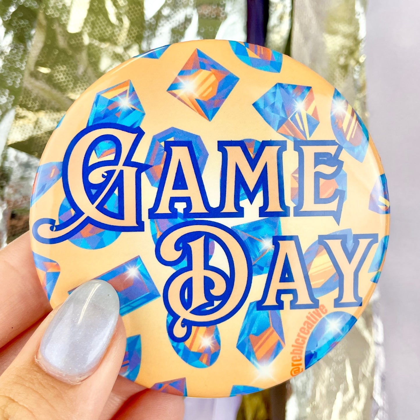 Bejeweled Game Day - Orange & Blue
