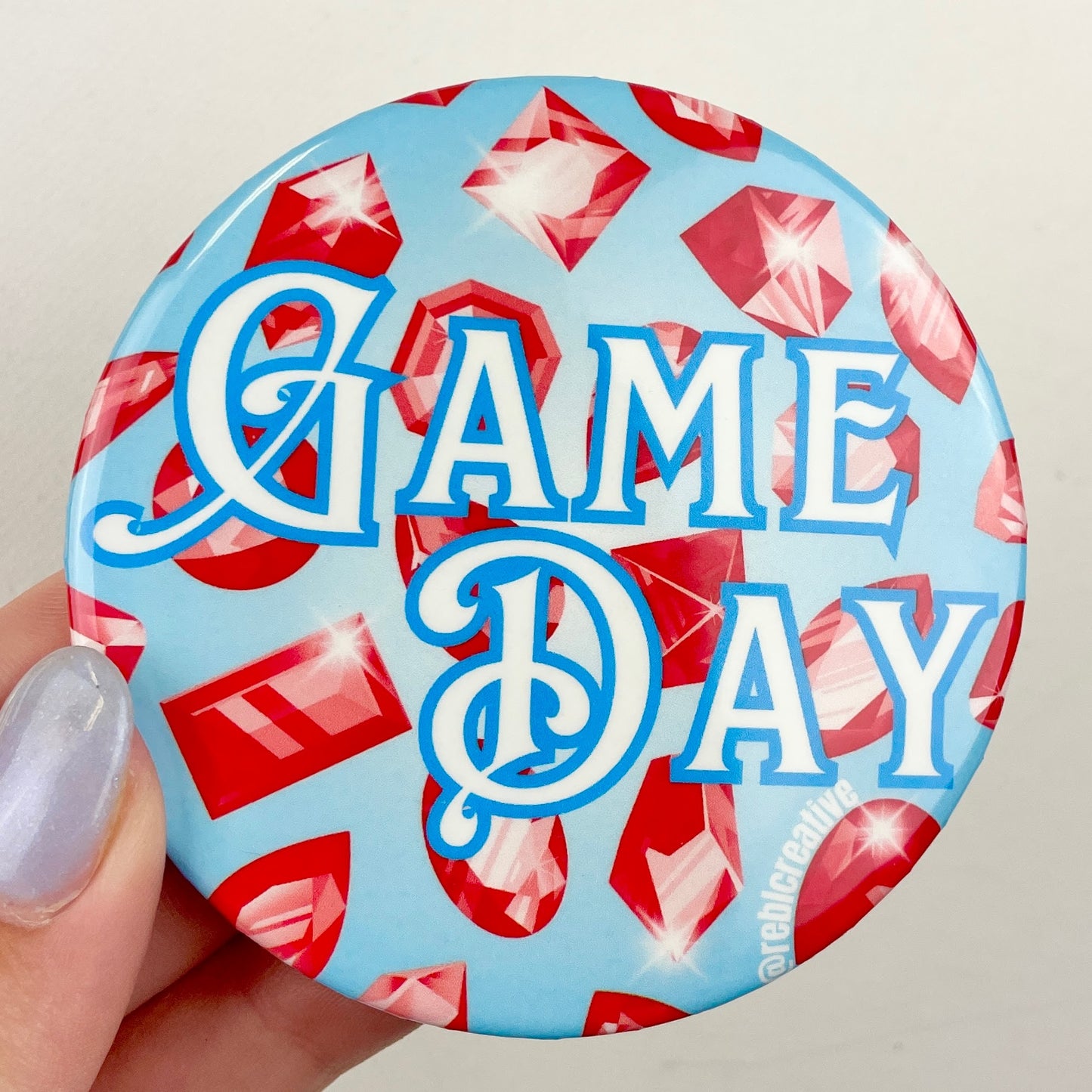 Bejeweled Game Day - Red & Sky