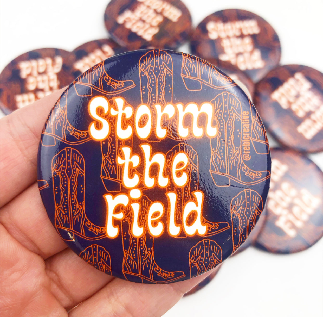 Storm The Field - Navy & Orange