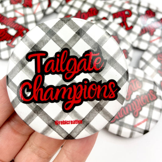 Tailgate Champions Gingham - Black and Red