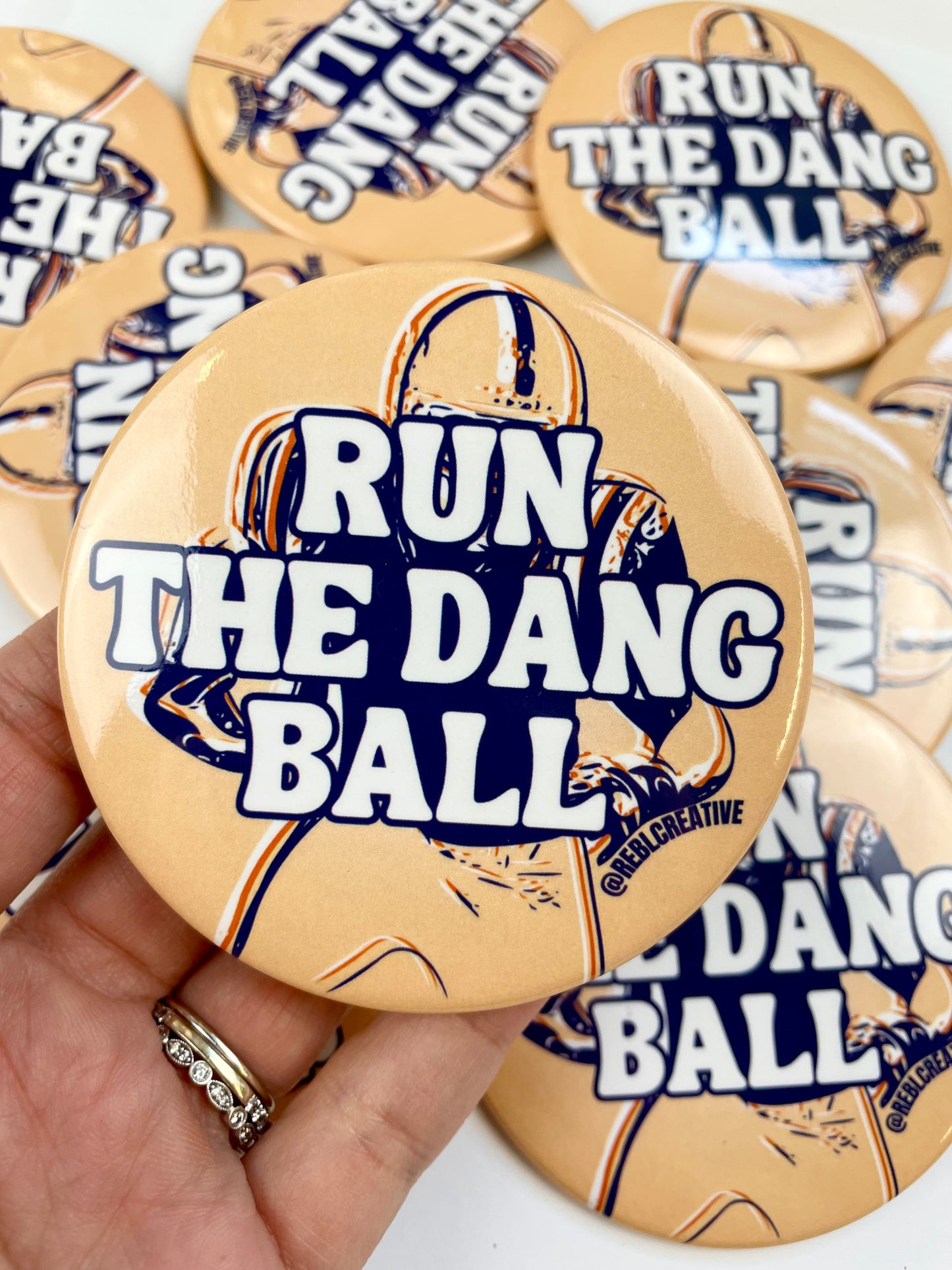 Run The Dang Ball - Orange and Navy