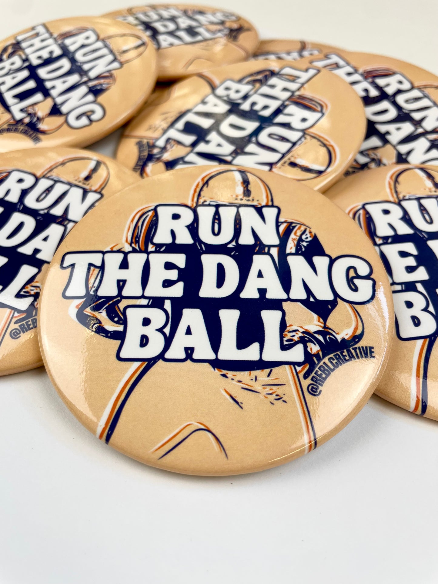 Run The Dang Ball - Orange and Navy