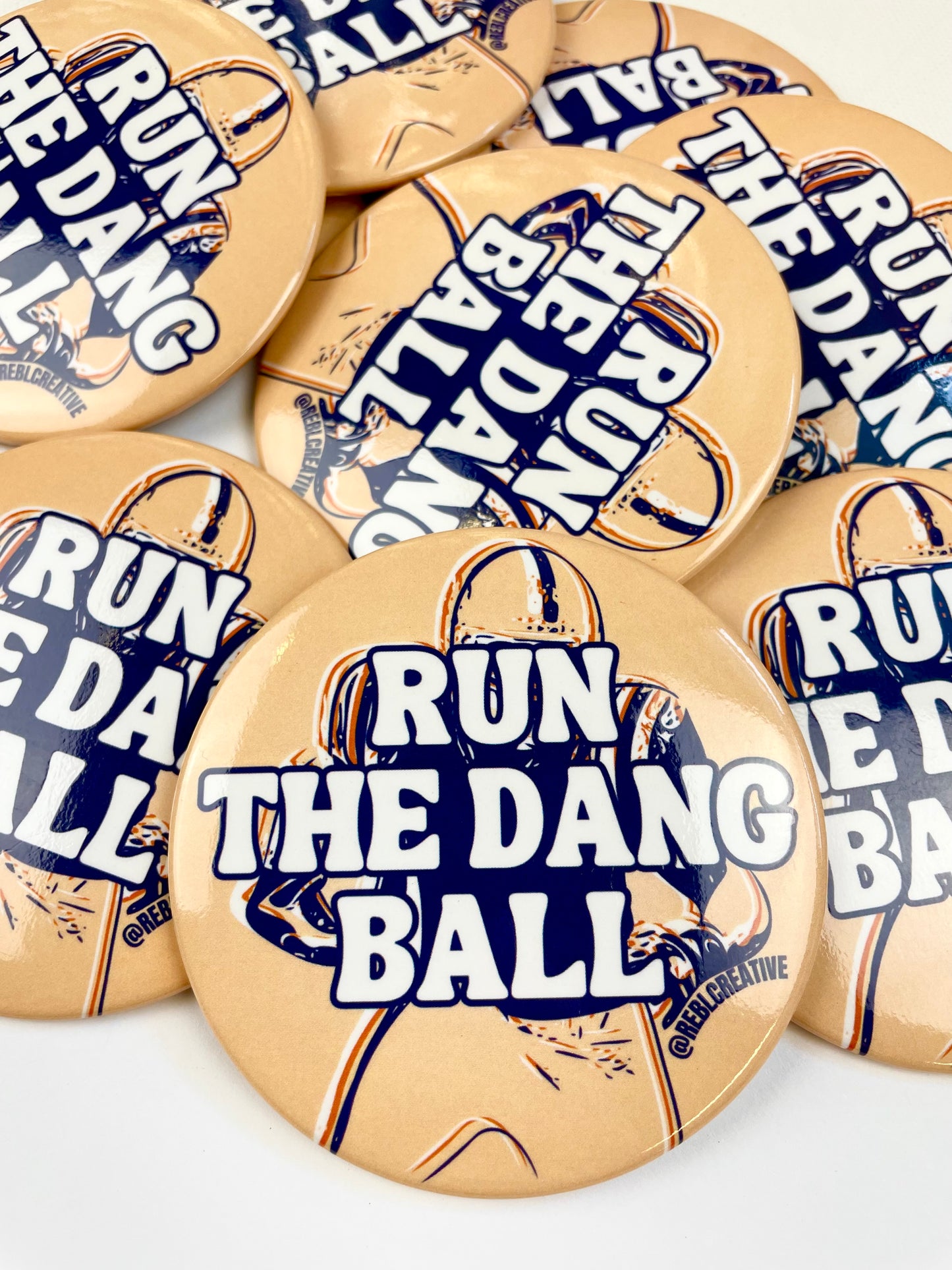 Run The Dang Ball - Orange and Navy