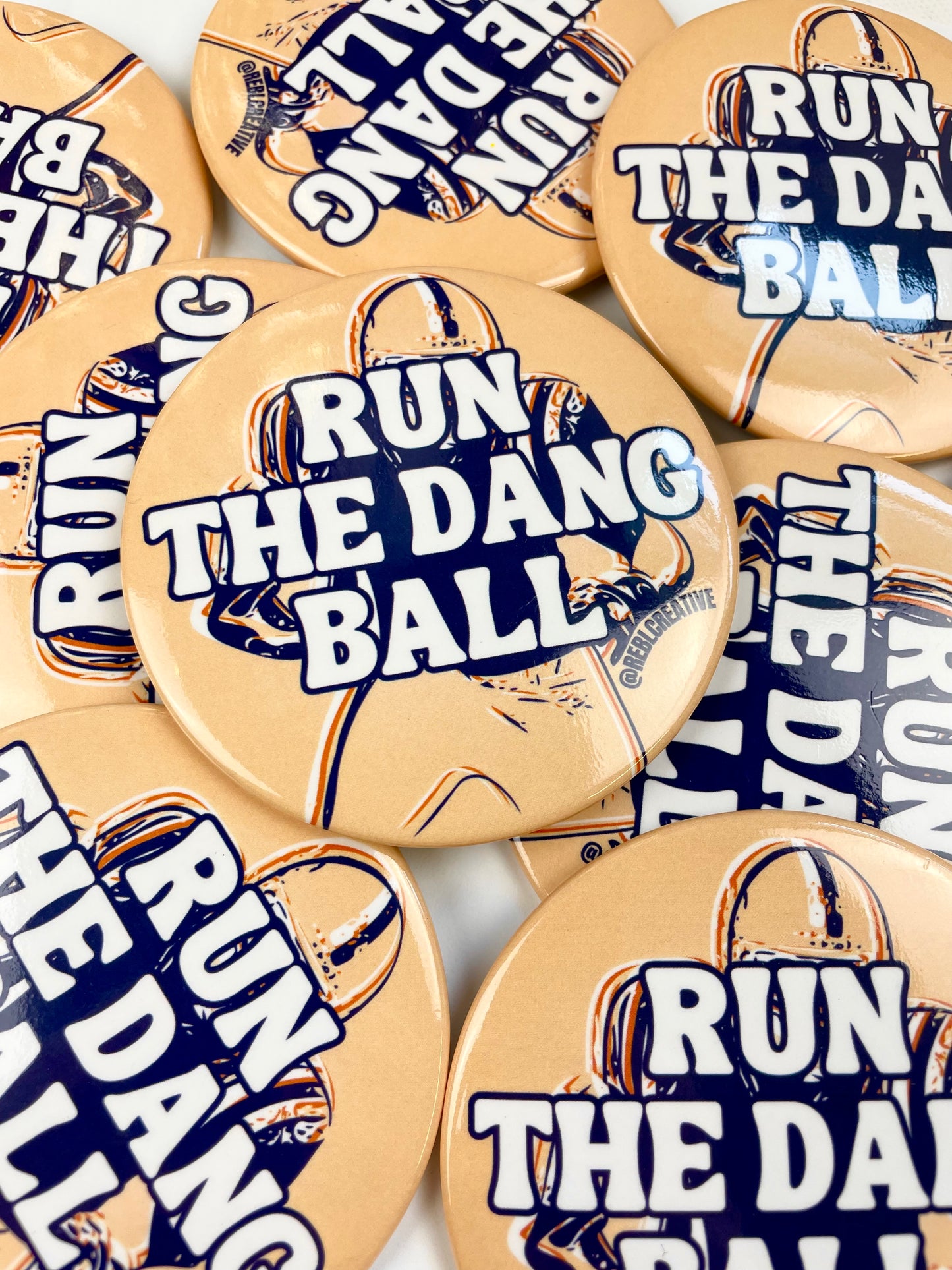 Run The Dang Ball - Orange and Navy