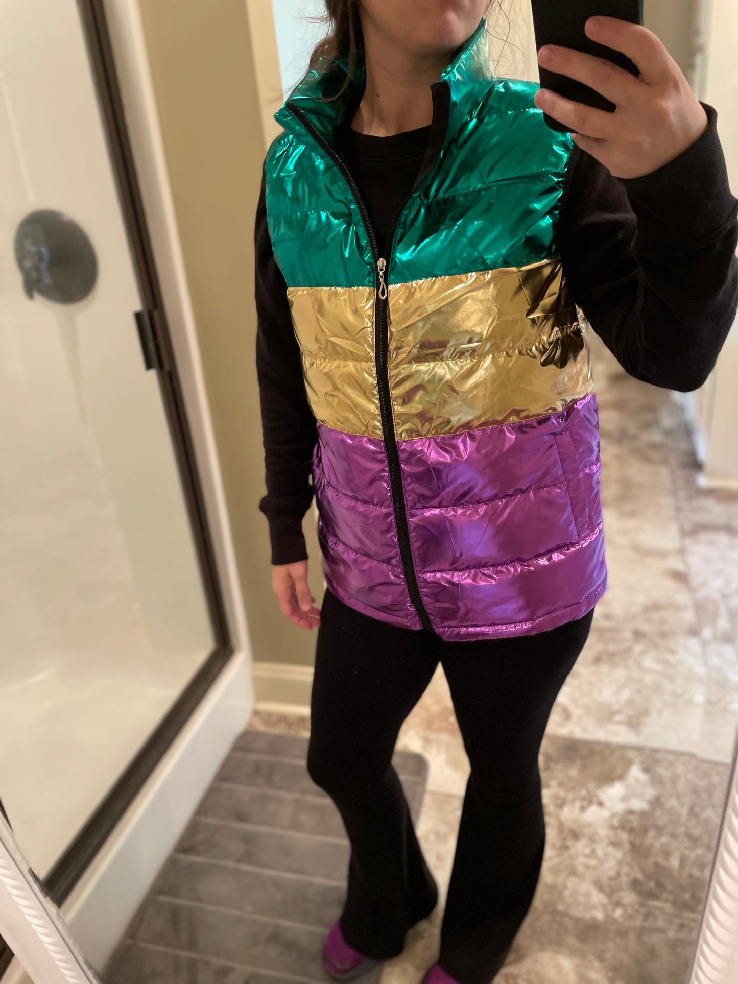 Metallic Mardi Gras Vest