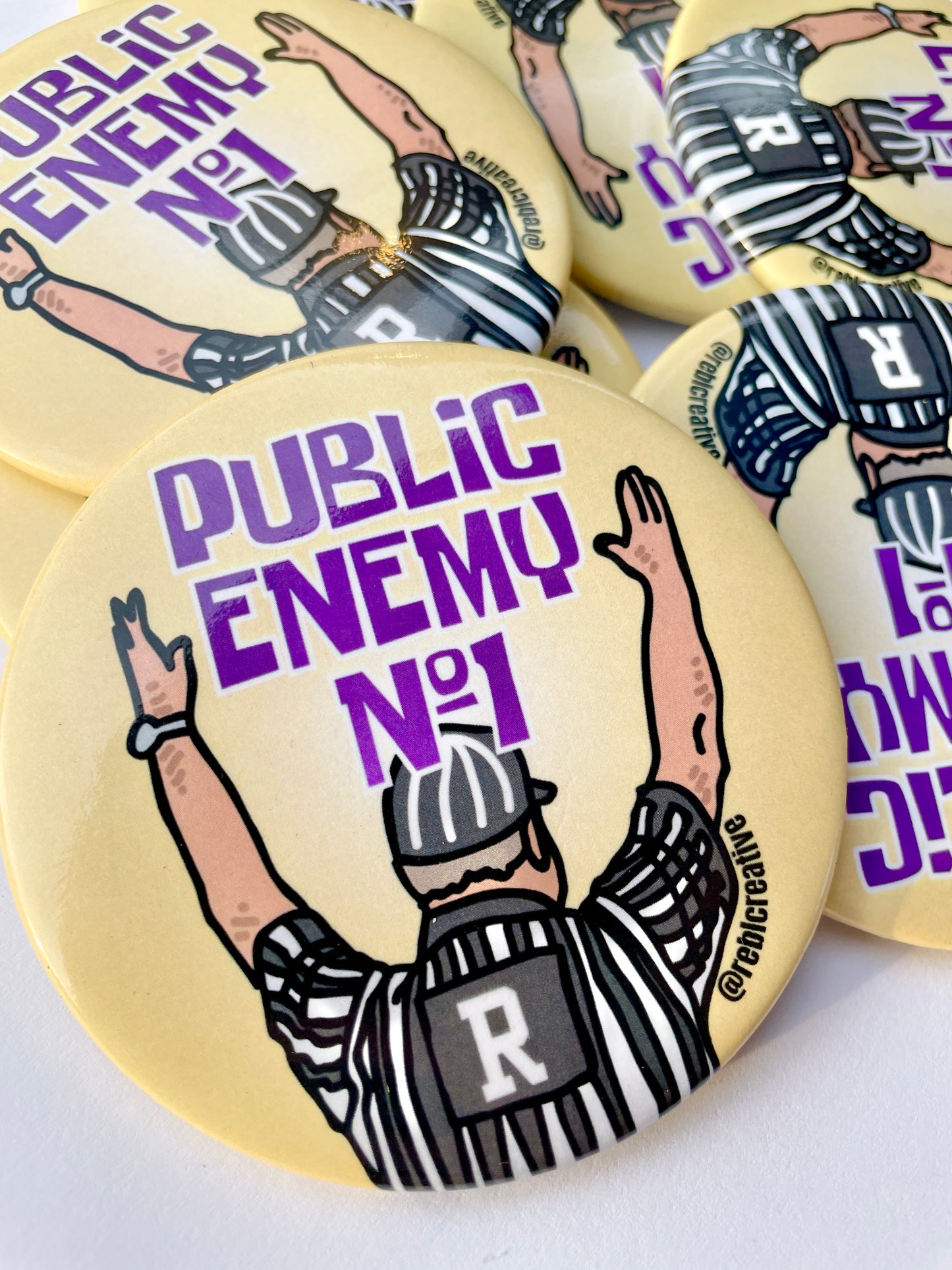 Public Enemy No. 1 - Purple & Yellow