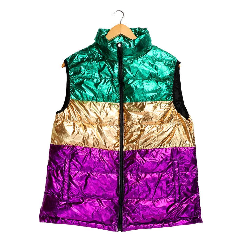 Metallic Mardi Gras Vest