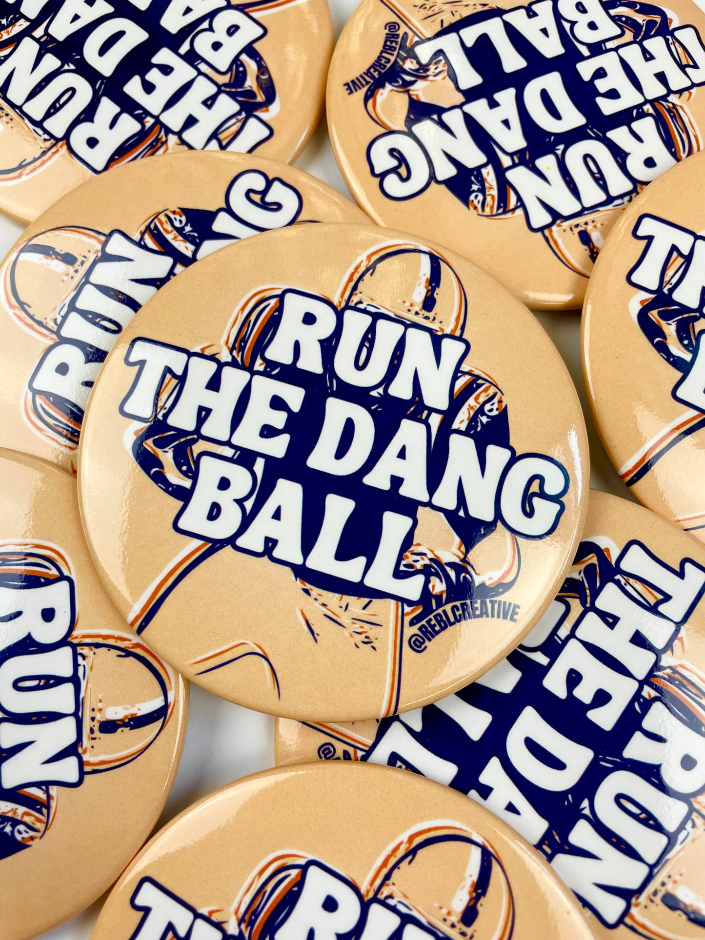 Run The Dang Ball - Orange and Navy