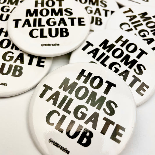 Hot Moms Tailgate Club - Black/White