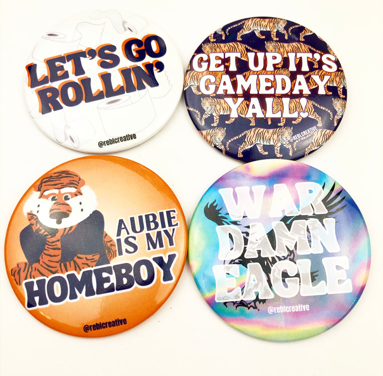 GAME DAY BUTTON- Aubie is my Homeboy