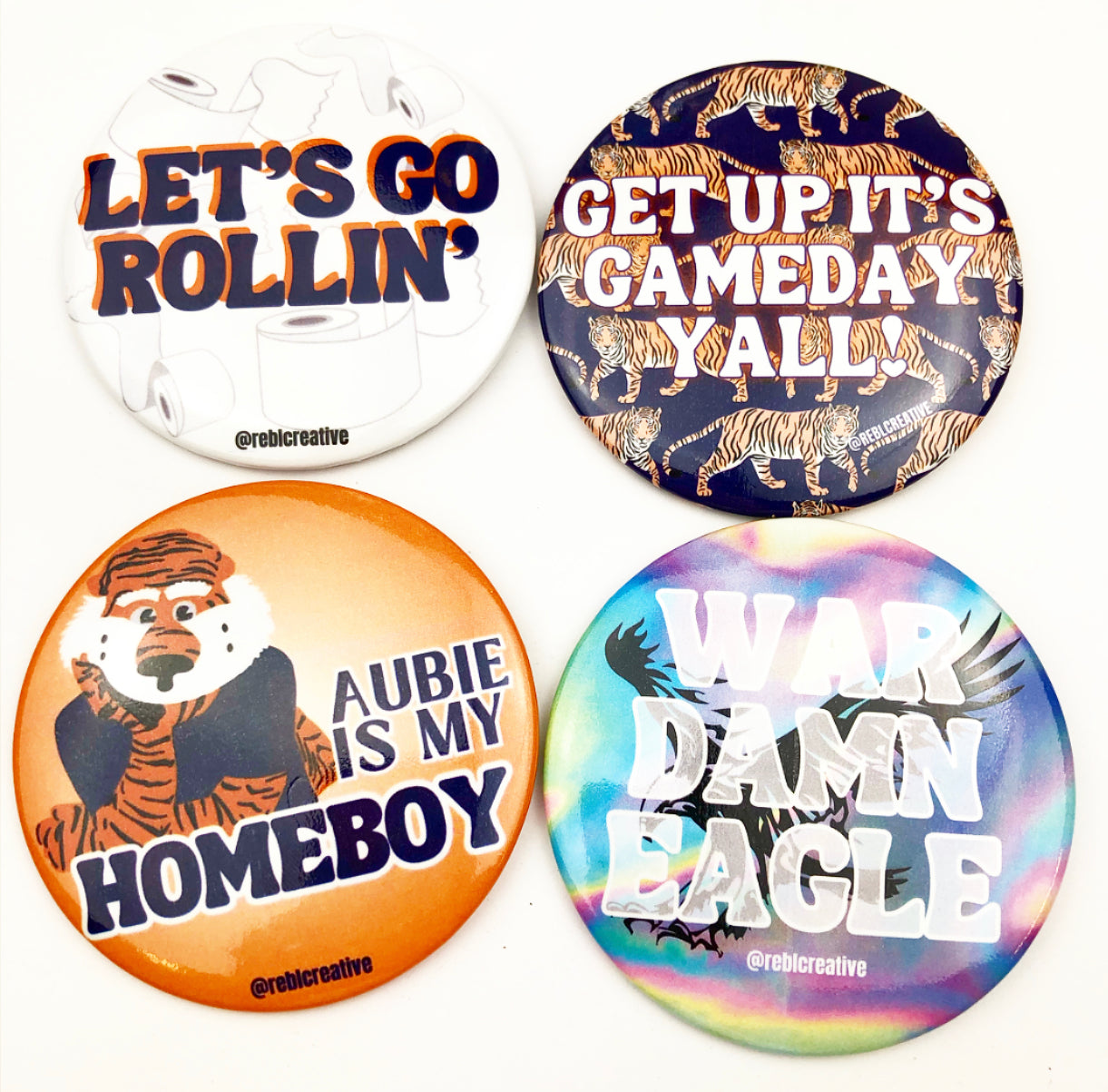 GAME DAY BUTTON- Aubie is my Homeboy